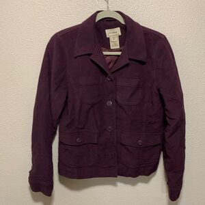 L.L. Bean Women’s Suit Jacket Size S Purple